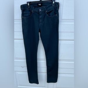 Mens Paige Lennox green Straight Jeans Stretch Pants Size 32 X 33